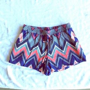 Zig Zag Drawstring Shorts